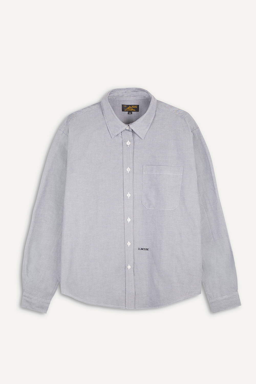 COSMOI - OXFORD SHIRT - L, ANTHRACITE
