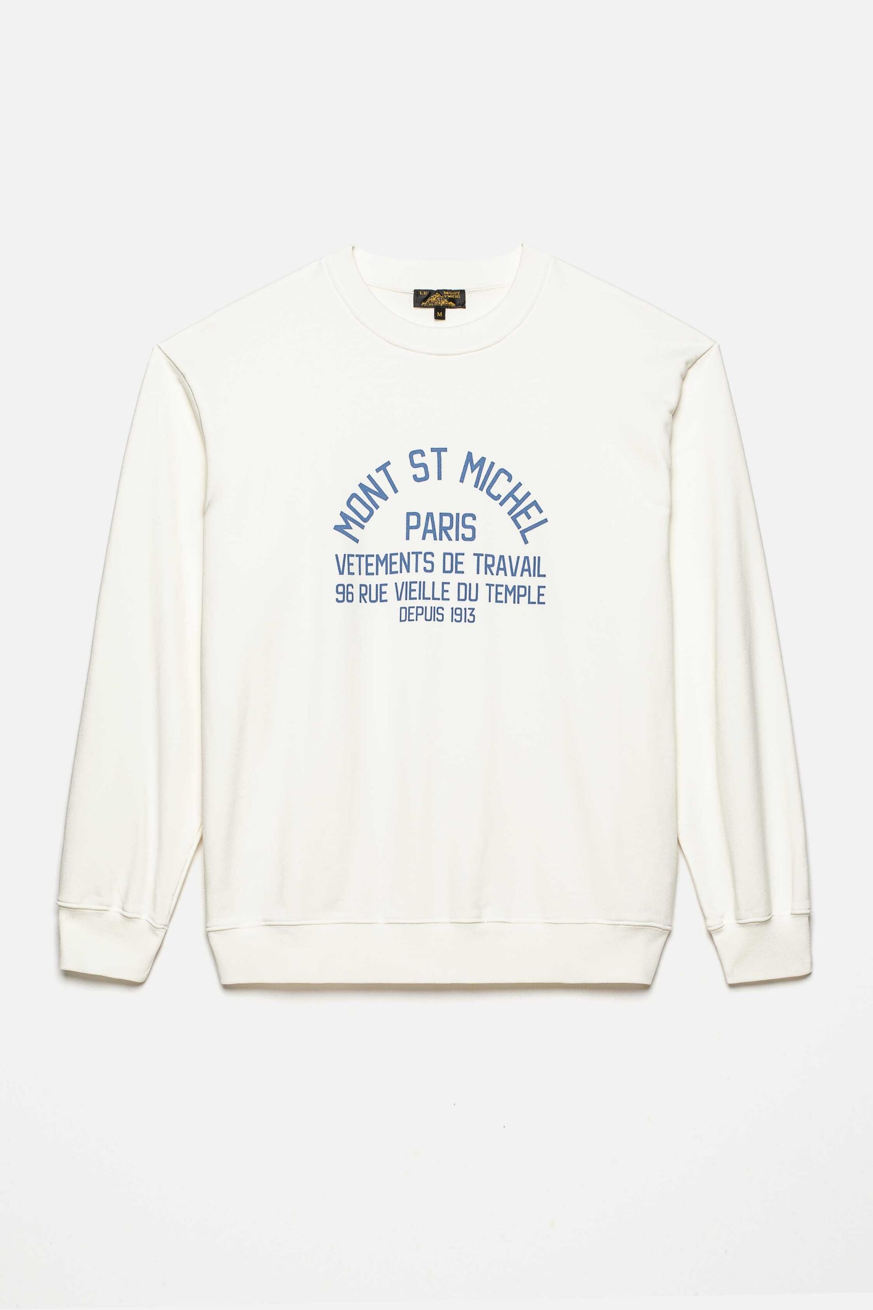 Sarmie - Sweatshirt imprimé Marais - M, BLANC/BLEU