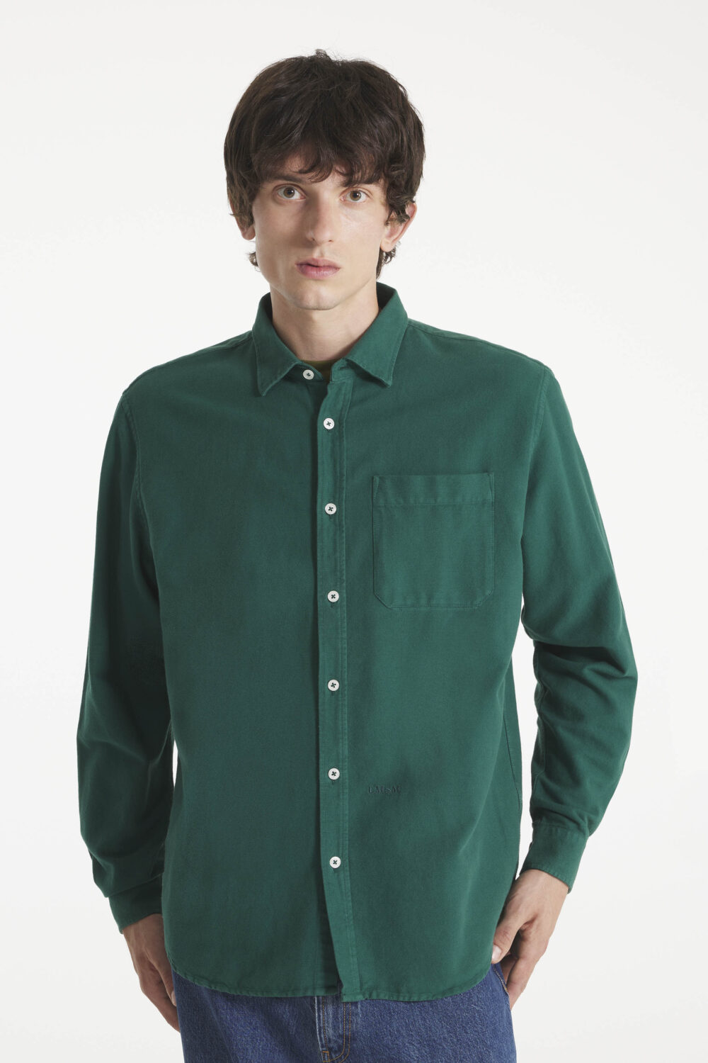 Cosmo - French oxford shirt - M, FOREST