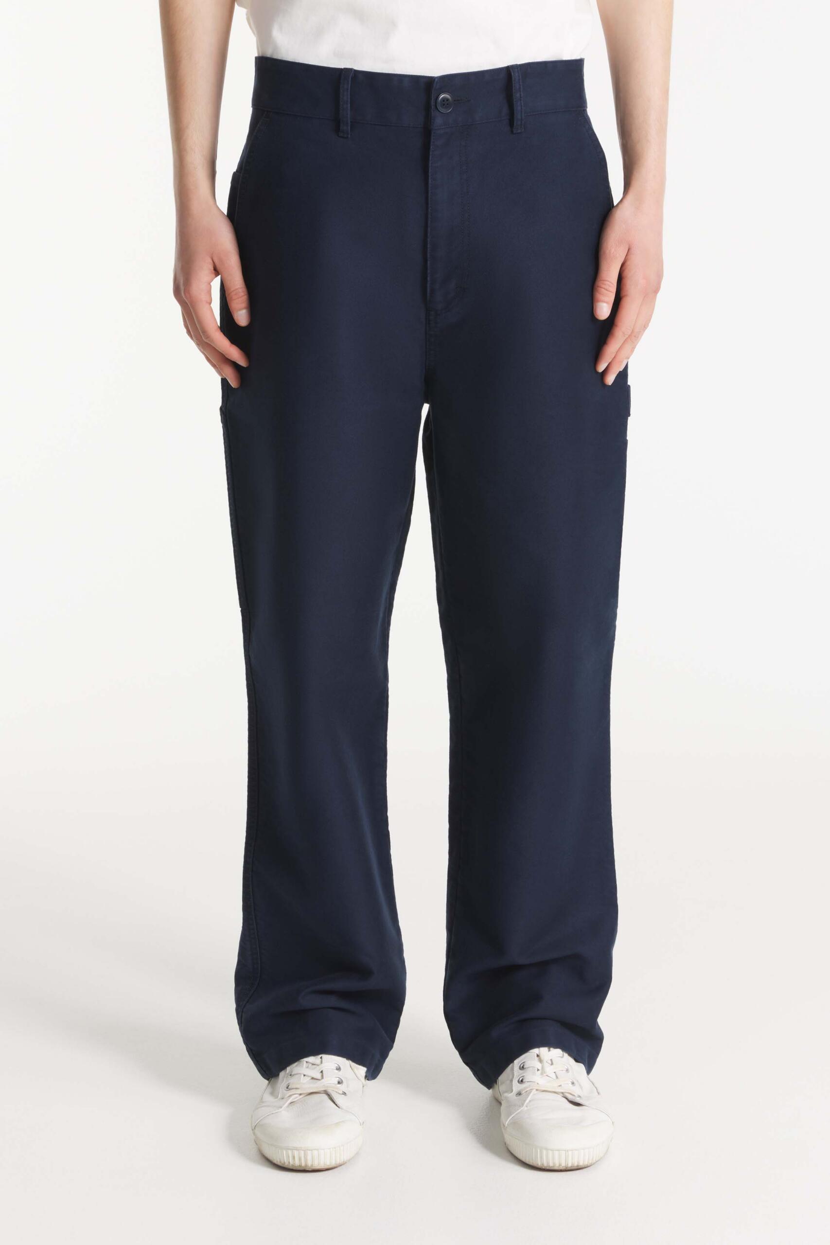 Pero - Pantalon carpenter en moleskine - XS, MARINE