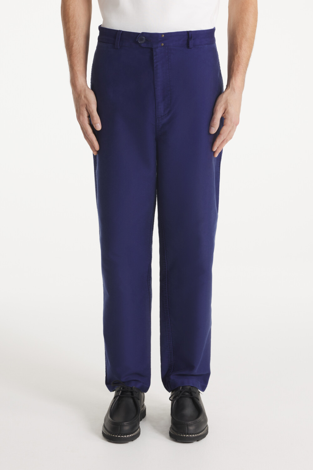 Perig - Wide leg work pants - XS, BLUE