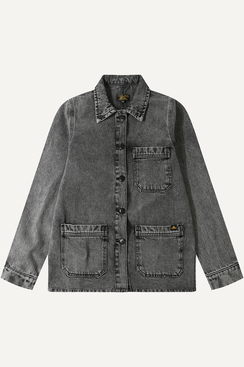 Valmon - Veste de travail en denim - S, GRIS