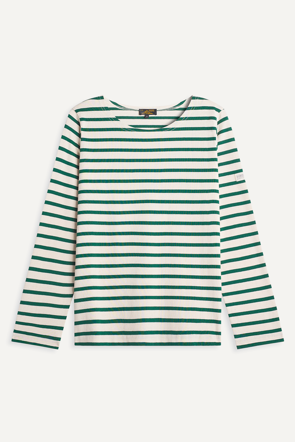 Thurin - Marinière with long sleeves - S, OFFWHITE/GREEN