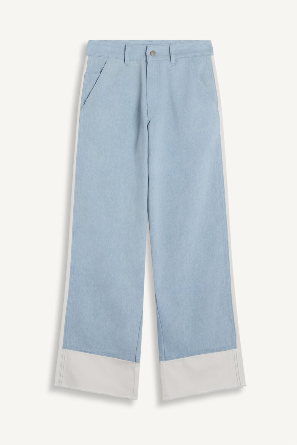 PALE - TWO-TONE DENIM PANTS - 40, DENIM
