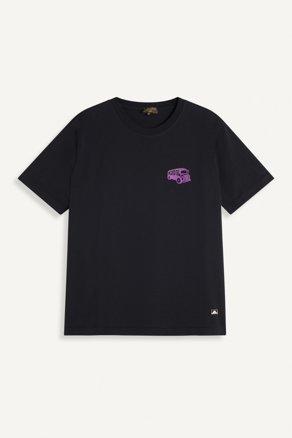 TOPI - EMBROIDERED T-SHIRT - M, BLACK
