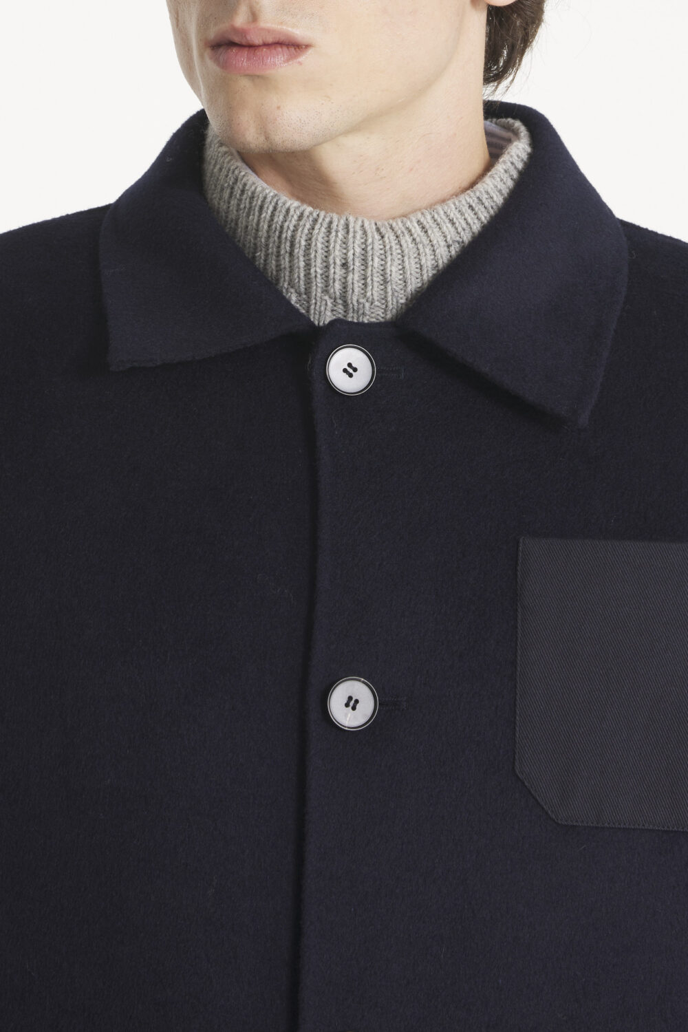 VERDADERO - VESTE EN LAINE - XS, MARINE