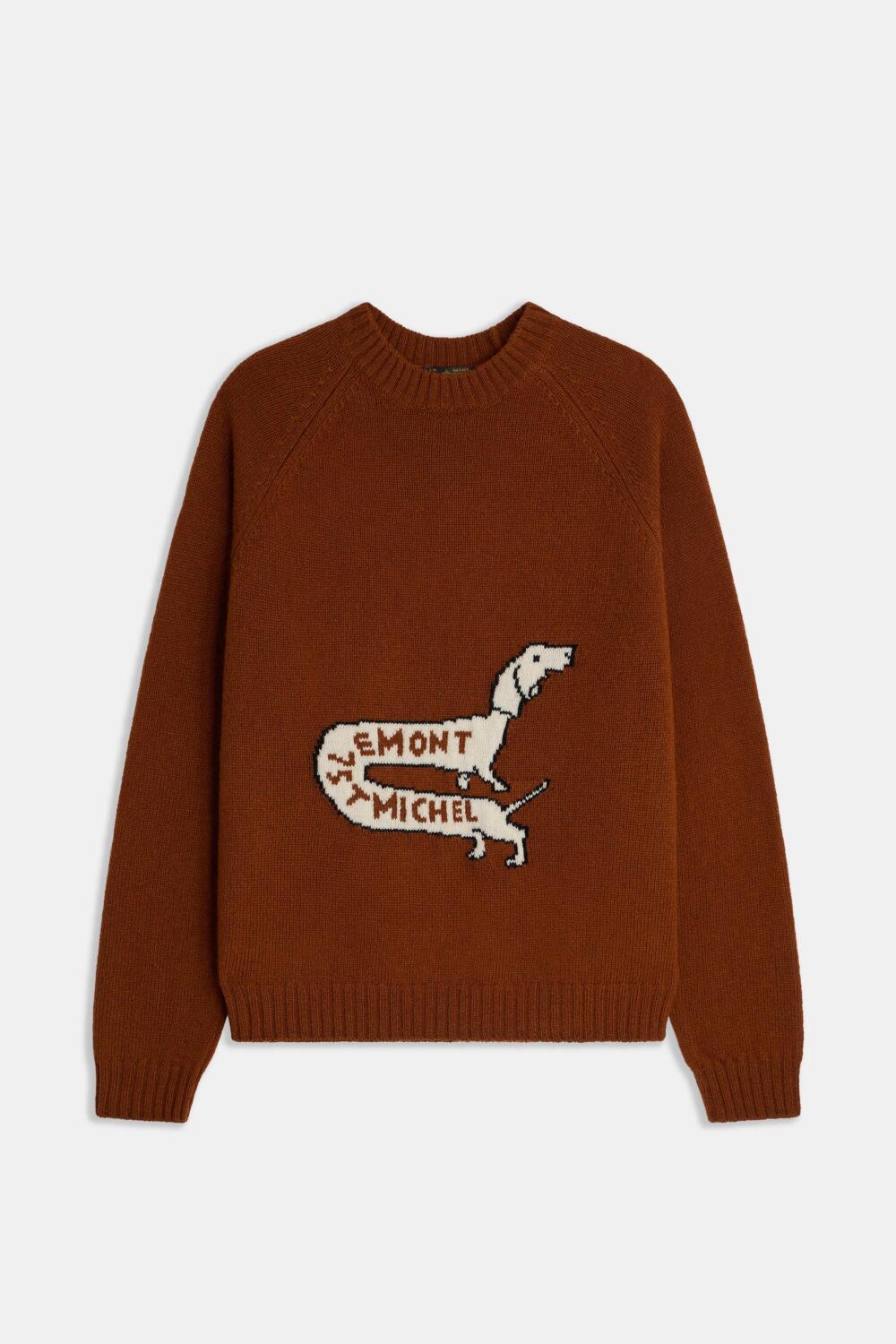STRIKER - PULL EN JACQUARD - XS, BRIQUE