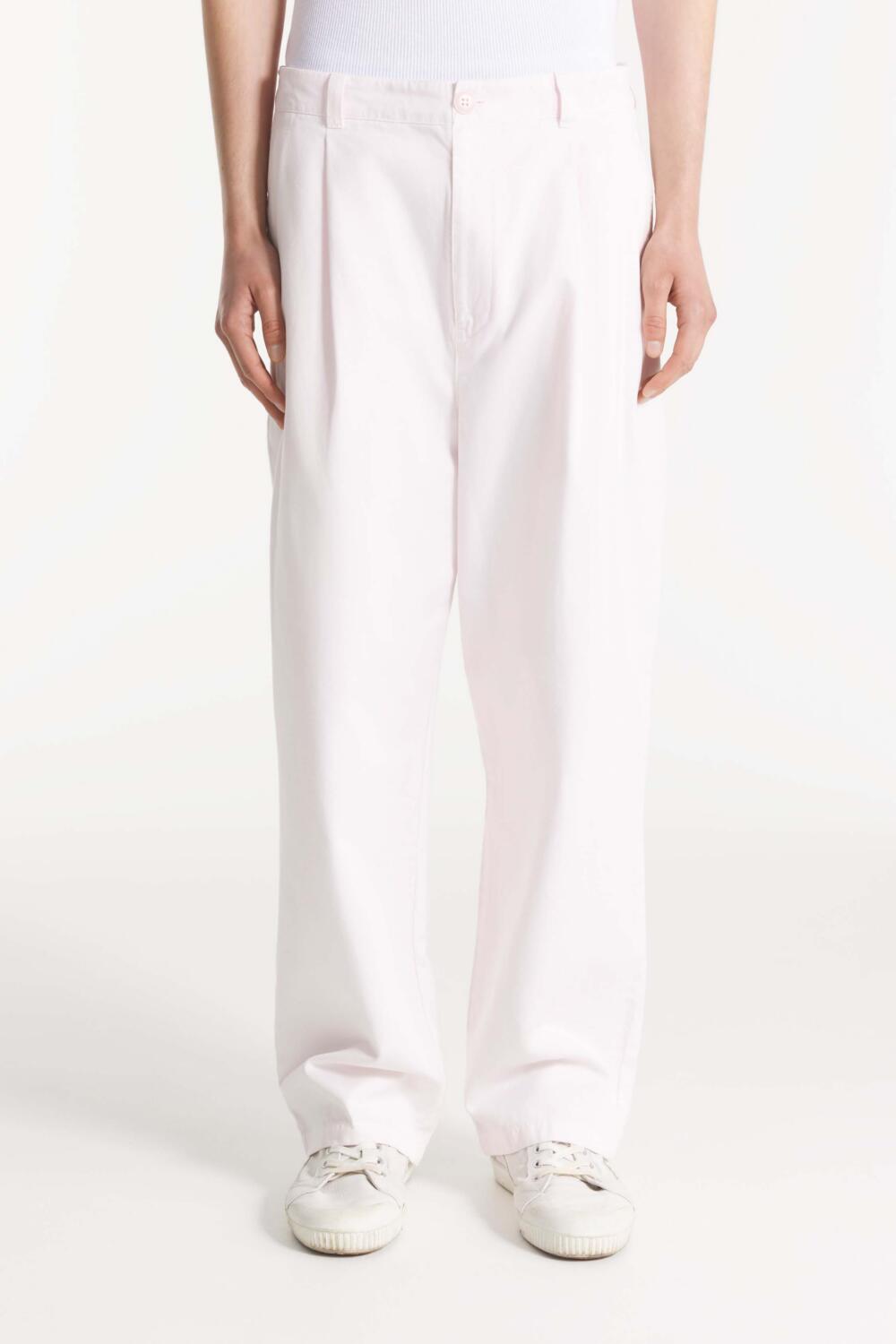 Pitt - Pantalon large en gabardine - XS, ROSE