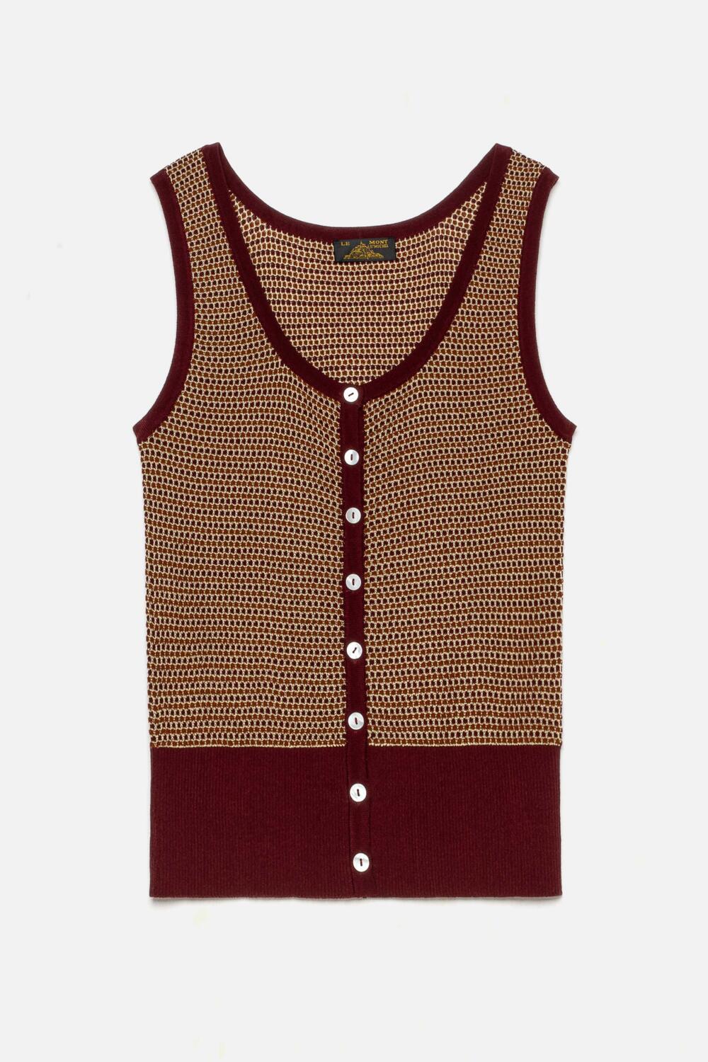GIORGIA - GILET SANS MANCHES - XS, BORDEAUX
