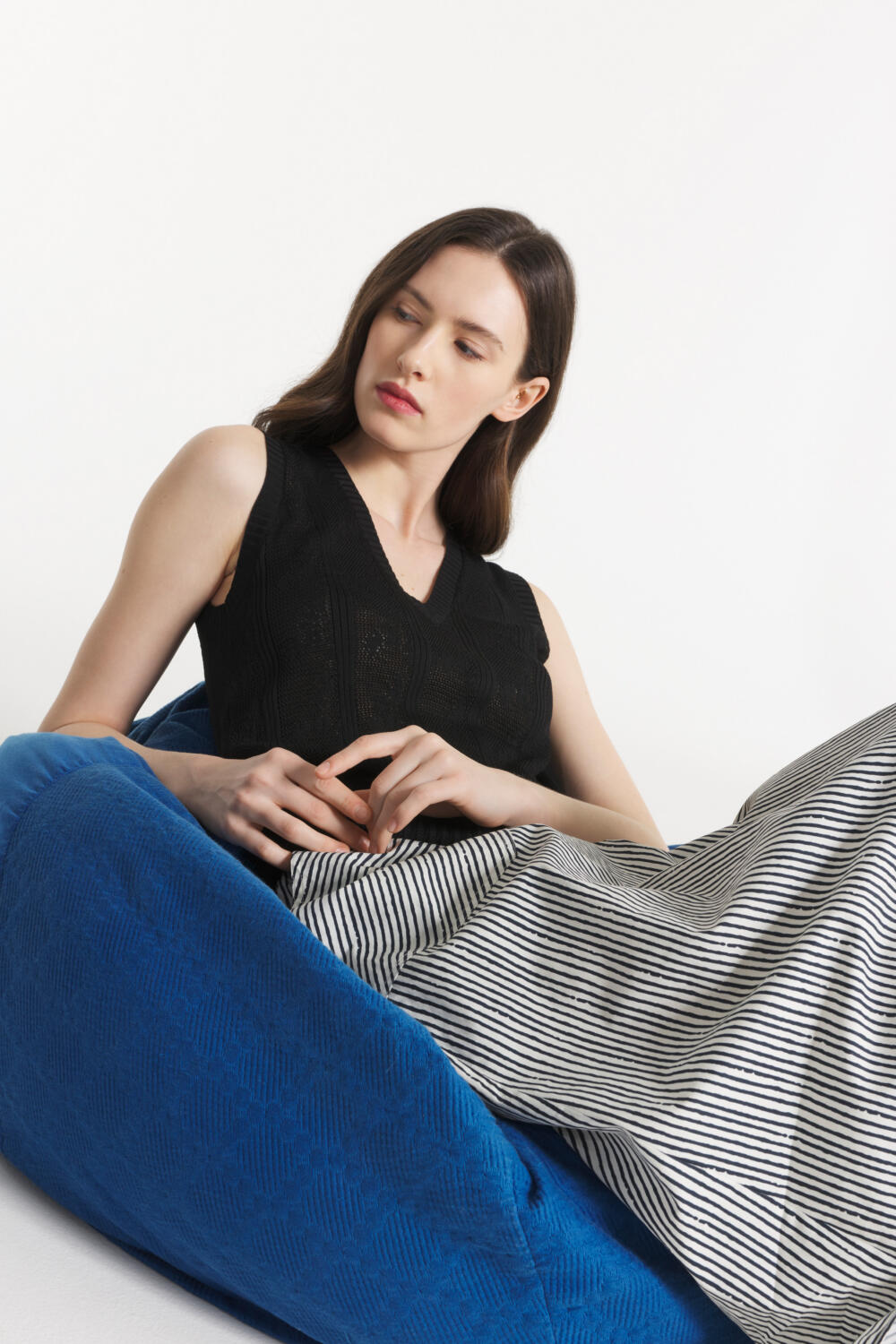 SABILA - PULL SANS MANCHES - XS, NOIR