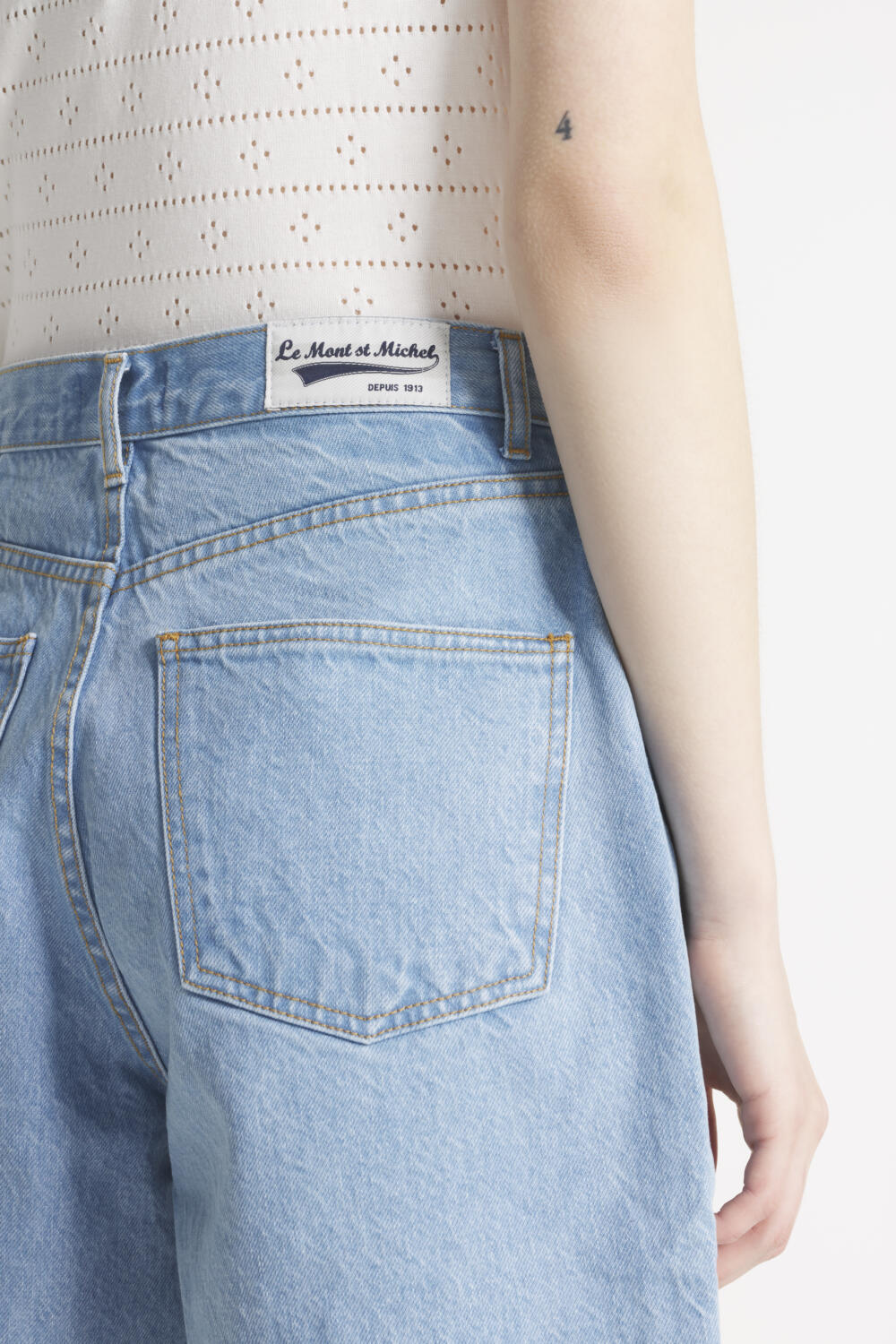 POANE - DENIM SHORTS - 36, bleach