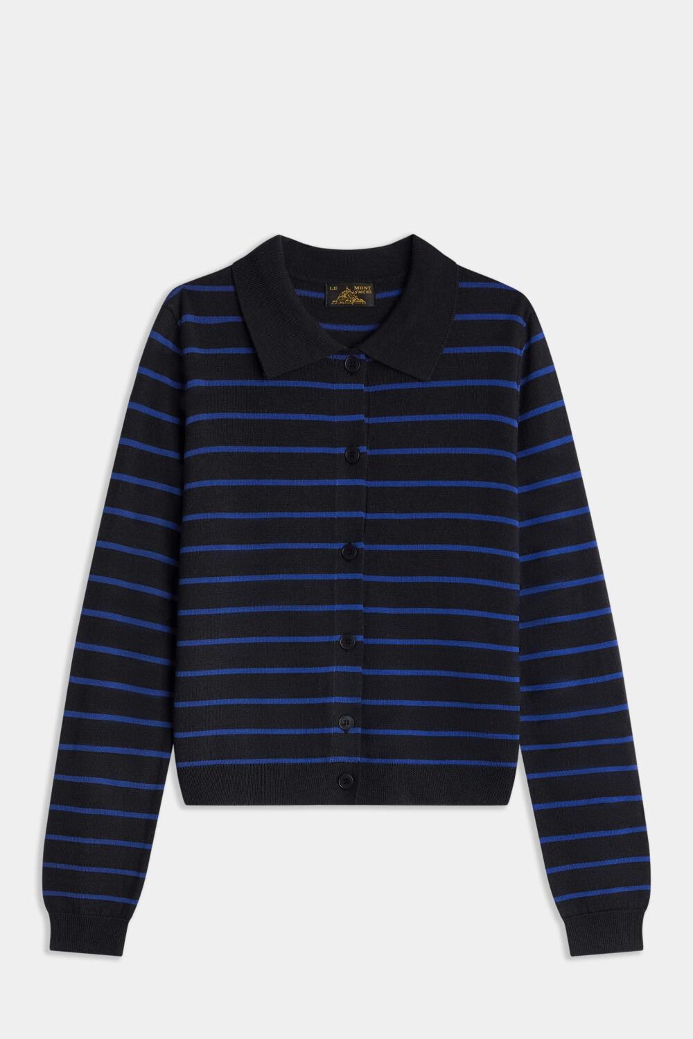 GILENA - STRIPED CARDIGAN - XS, GREY