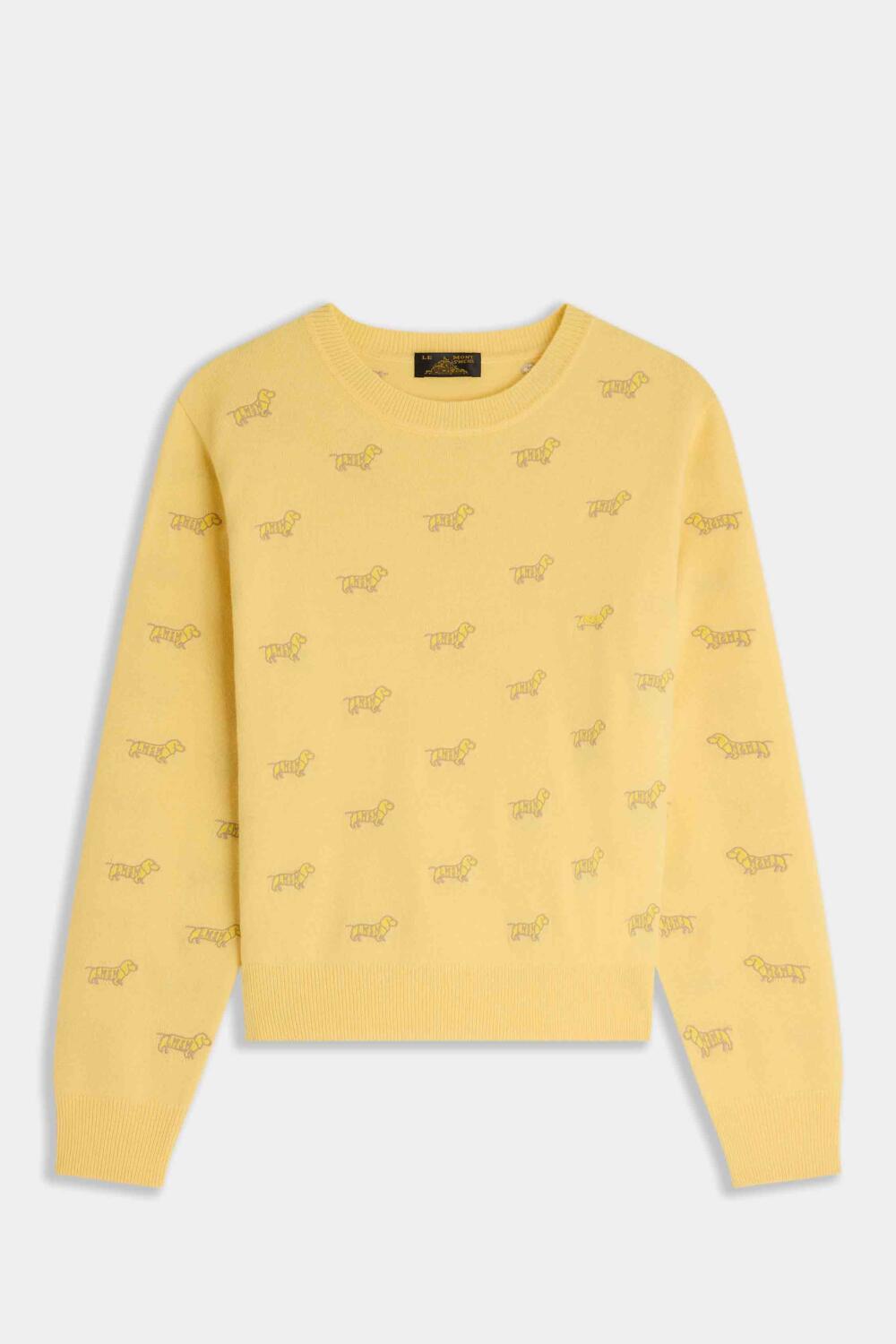 SUBLIME - MERINO WOOL SWEATER - XS, YELLOW