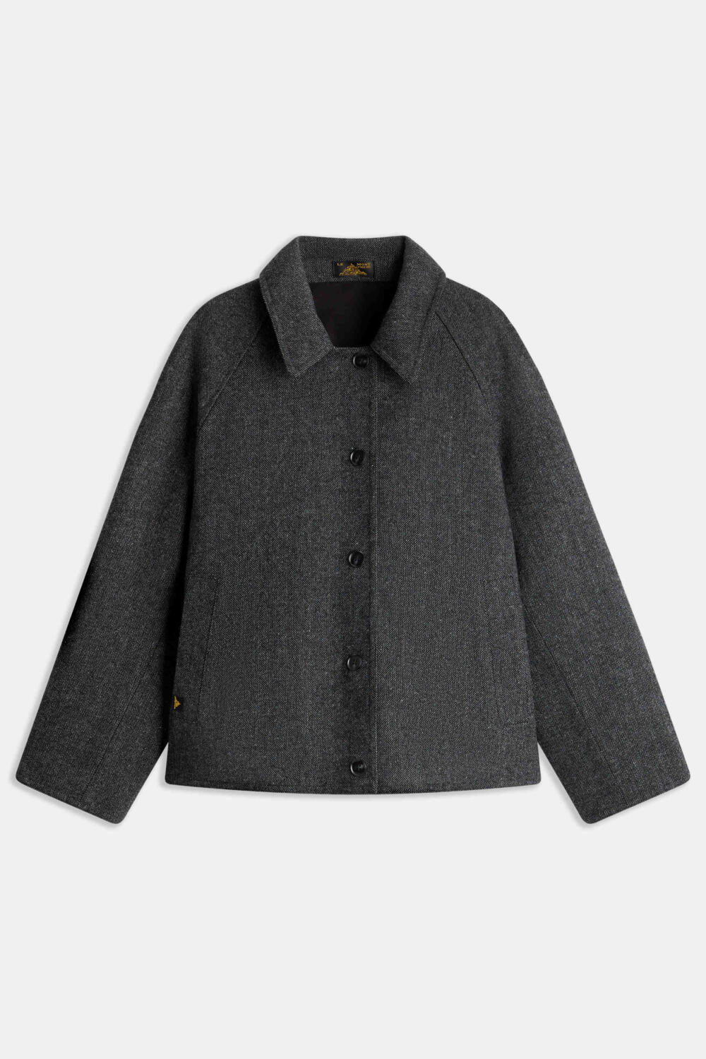 MELVIN - REVERSIBLE SHORT TRENCH COAT - 34, BLACK