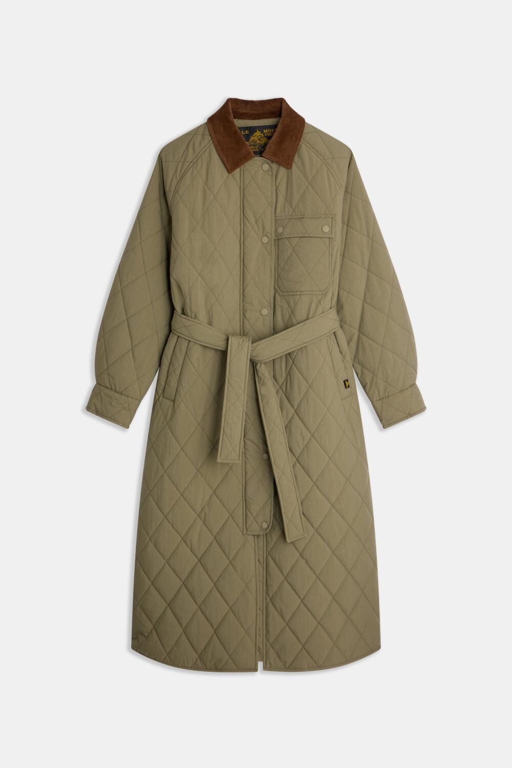 MOSKA - MANTEAU MATELASSÉ - L, KAKI