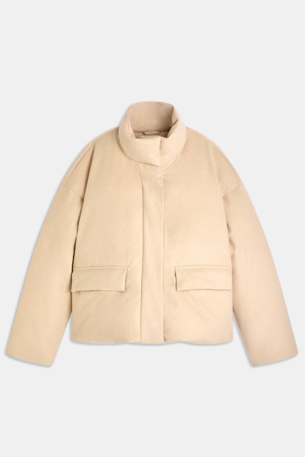 MORGA - QUILTED JACKET - S, chalk